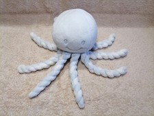 Doudou  peluche pieuvre bleu