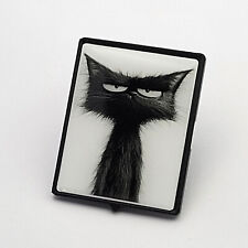 Vespa Emblem Cascade Sticker Cat - Black