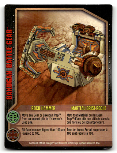 Bakugan card rock hammer - -,