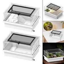 Aquarium  Terrarium Transparent Couvercle Détachable  Vide Drainage Intégré