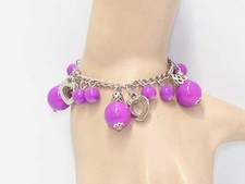 BRACELET ARGENTE PERLES EN