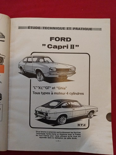 Revue technique ford capri - revue,