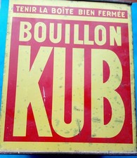ancienne boite kub 13 x13 cm