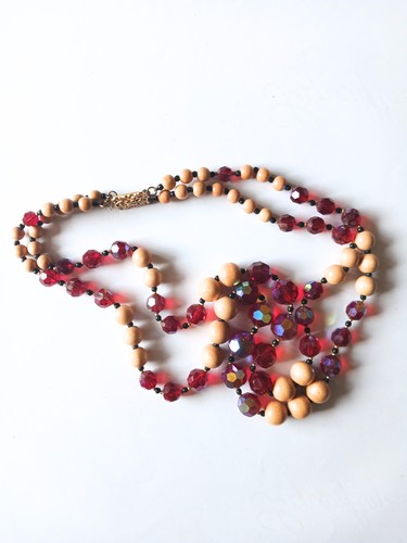 Collier double rang ancien - ,