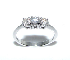 Bague Trilogy En Or Blanc 18