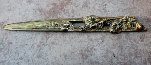 Ancien coupe papier bronze - papier, en
