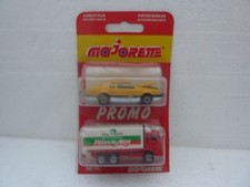 MAJORETTE FRANCE BLISTER DOUBLE PROMO FORD THUNDERBIRD + ART PIZZA TRUCK