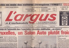 L'ARGUS N°2763 SALON DE BRUXELLES / SPORT AUTO & AFRIQUE ET EUROPE