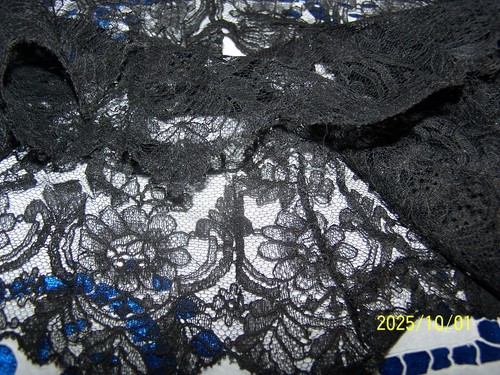 Dentelle ancienne tulle - dentelle, en