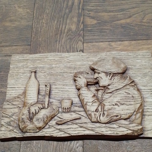 Bas relief bois sculpté - bas-relief,