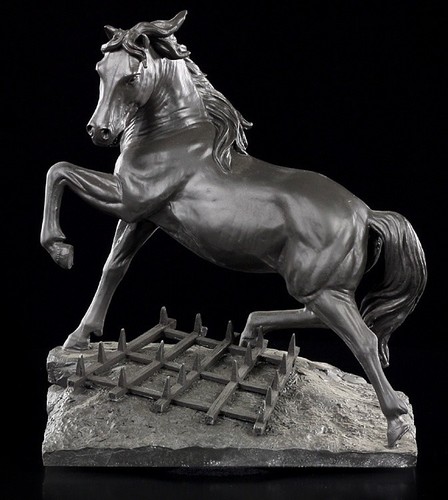 Figurine chevaux noirs - figurine,