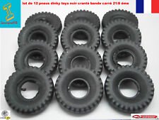 LOT DE 12 PNEUS NOIRS  CRANTER DINKY SUPERTOYS    21/8 BANDE CARRER NEUF,