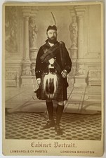 CDV Cabinet Card Highlander Wolf Mask Mask Mask Mask Mask Mask Mask From Lombardi