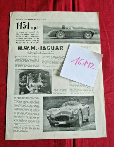 16192 w m jaguar - n°16192,