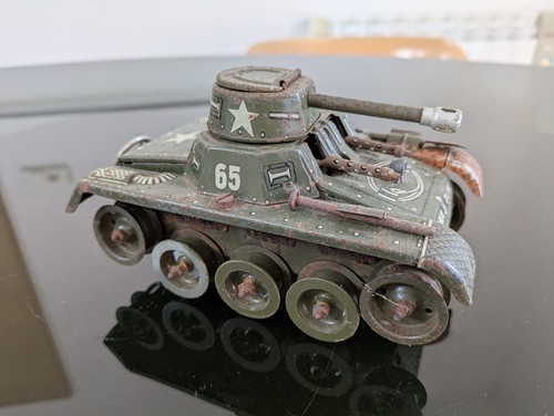 Jouet ancien tank tole gama - en,