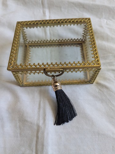 Petite boîte bijoux verre - boîte,