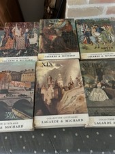 Lot De 6 Livres Collection littéraire lagarde et Michard édition, 1962