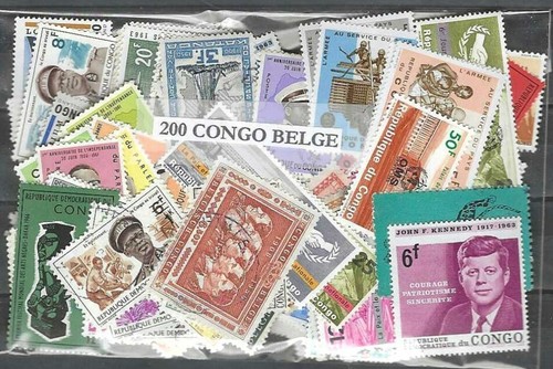 Congo belge 200 timbres - belge,
