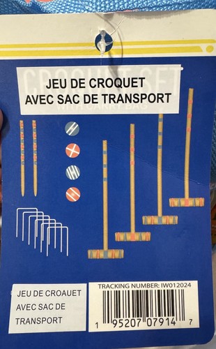Jeu croquet avec son - un, de