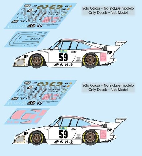 Décal porsche 935 mans - décal,