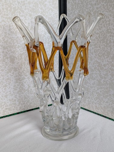 Vase arabesque transparent - transparent, de