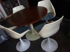 4 chaises tulipes 1970 origine  