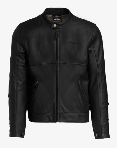 Moto guzzi men black leather - guzzi, men's