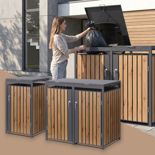 Cache poubelle jardin abri - de,