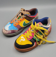 Custom Nike Dunk Low Super Mario Sneakers – Original EUR 32 Size, UK 13.5, USED