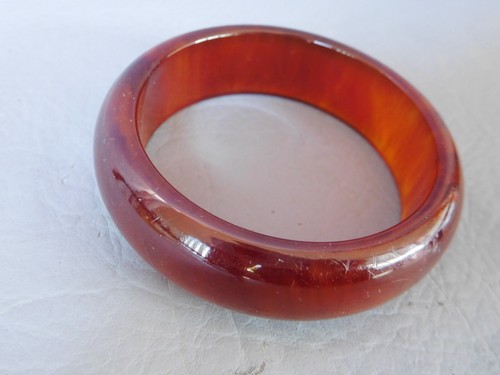 Bracelet jonc ancien - , résine