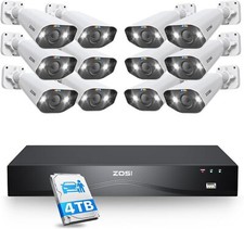 ZOSI 4K PoE Kit Caméra de