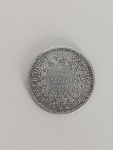 Piece francs argent 1848 - piece, 5