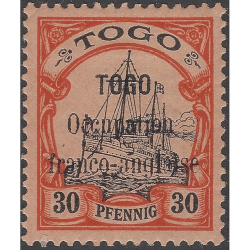 Togo timbre poste occupation - togo,