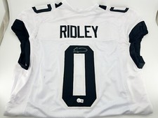 Calvin Ridley Autographed Jaguars Custom White Jersey Beckett Witnessed