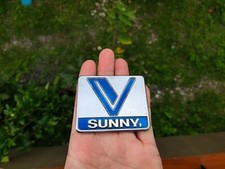 NISSAN VANETTE SUNNY C120 VAN "V SUNNY" Side Emblem Badge 1980-2012 OEM x1pc.