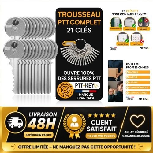 Trousseau clés ptt à - clés, a