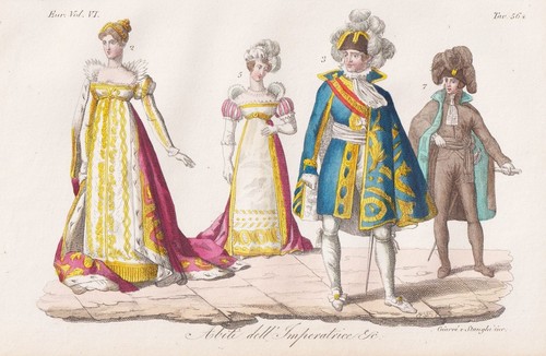 Gravure costume napoléon - costume,
