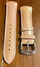 NEW TECHNOMARINE Watch Band Genuine Leather 17mm Lugs Beige W/ Stitching