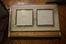 Hallmark Signature Life Photo Frame Cadre Metal & Glass 4x4 Duo NEW IN BOX