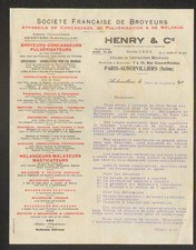 AUBERVILLIERS (93) CRUSHERS CRUSHERS SPRAYERS "HENRY & Cie" in 1930