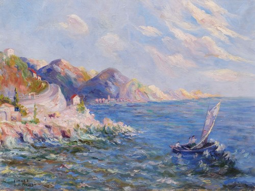 Tableau paysage marine malaga - tableau,