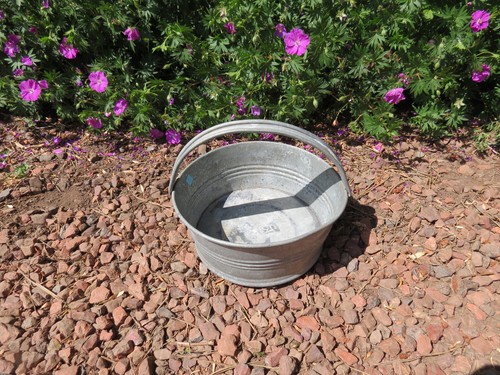 Petite bassine zinc galva - petite,
