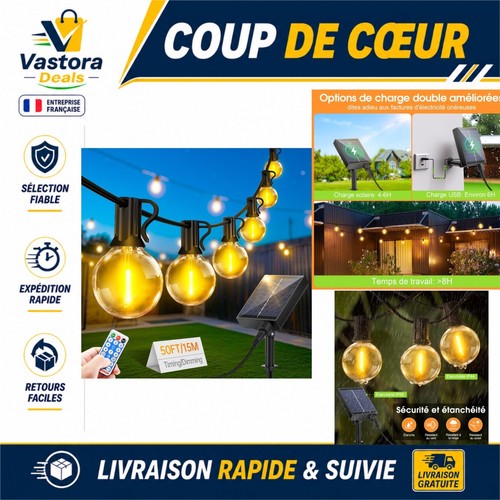 Guirlande lumineuse solaire - guirlande,