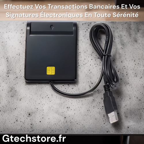 Lecteur carte sim bancaire - lecteur, de