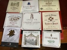 15  ETIQUETTES   DE  VINS