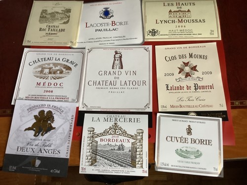 Etiquettes de vins - ,