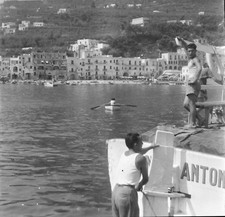 CAPRI c. 1948 - Fishermen's Houses Italy - Negative 6 x 6 - ITAL 205
