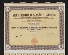 Société Nouvelle de SAINT-ELIE & ADIEU-VA, Mines d'OR (GUYANE) (C)