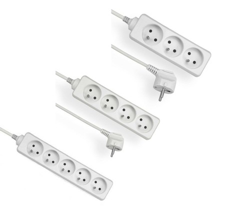 Multiprise rallonge blanc - rallonge,