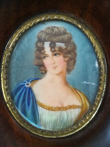 Peinture miniature portrait - peinture,